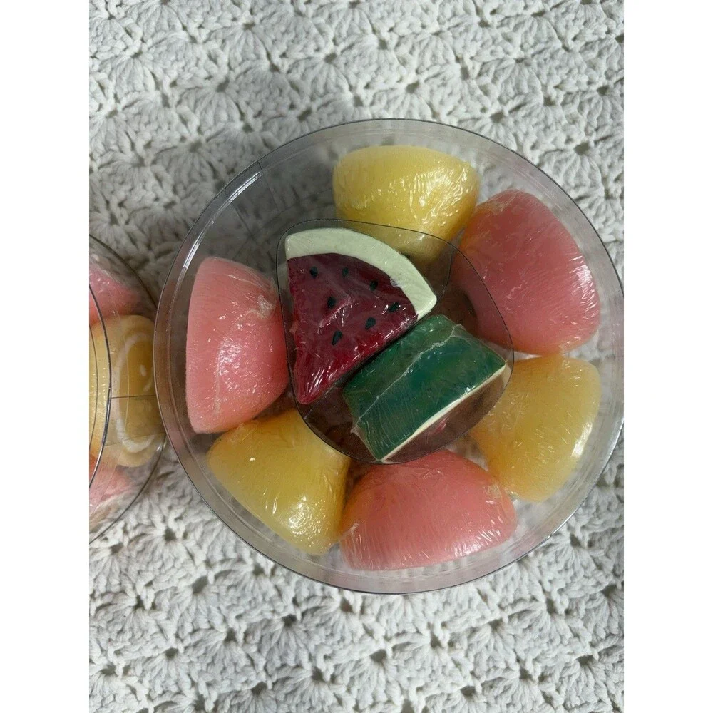 2 Kimberly’s Floating Candles Bougies Set Of 9 Oranges Lemons Watermelon Fruits